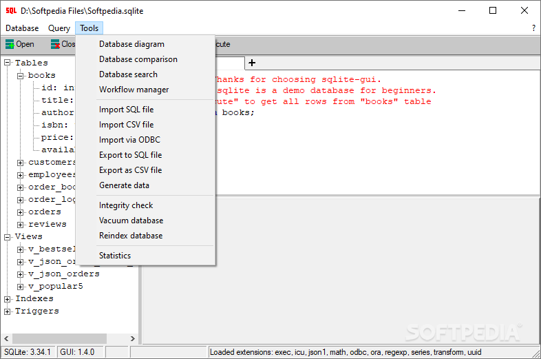 SQLite GUI screenshot #3