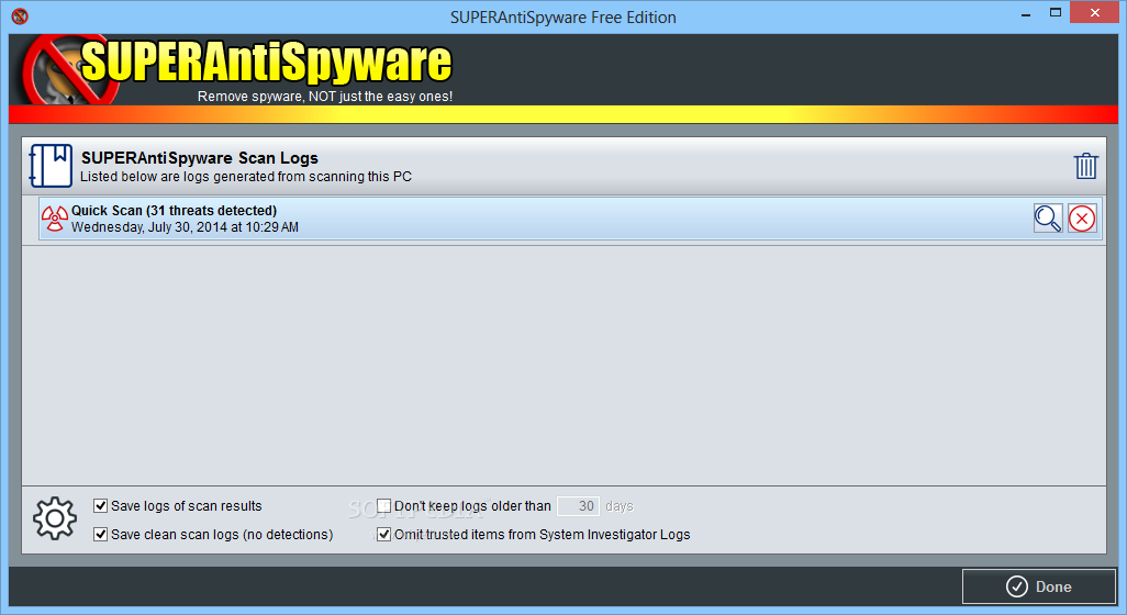 superantispyware database 14315 update