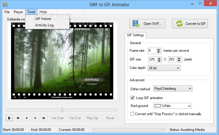 Aleo SWF GIF Converter screenshot and download at