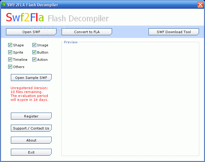 jpexs free flash decompiler not showing in windows 10