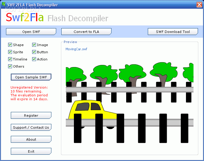 jpexs free flash decompiler not showing in windows 10