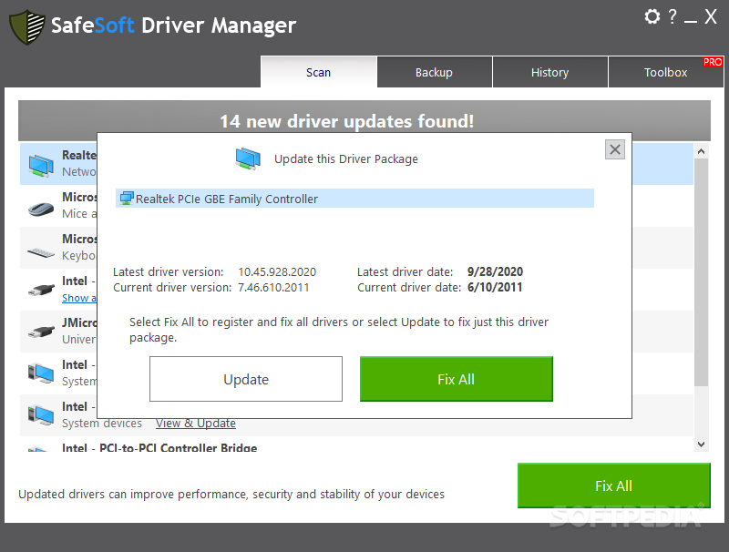 SafeSoft Driver Manager screenshot #2