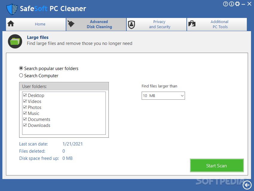 SafeSoft PC Cleaner screenshot #5