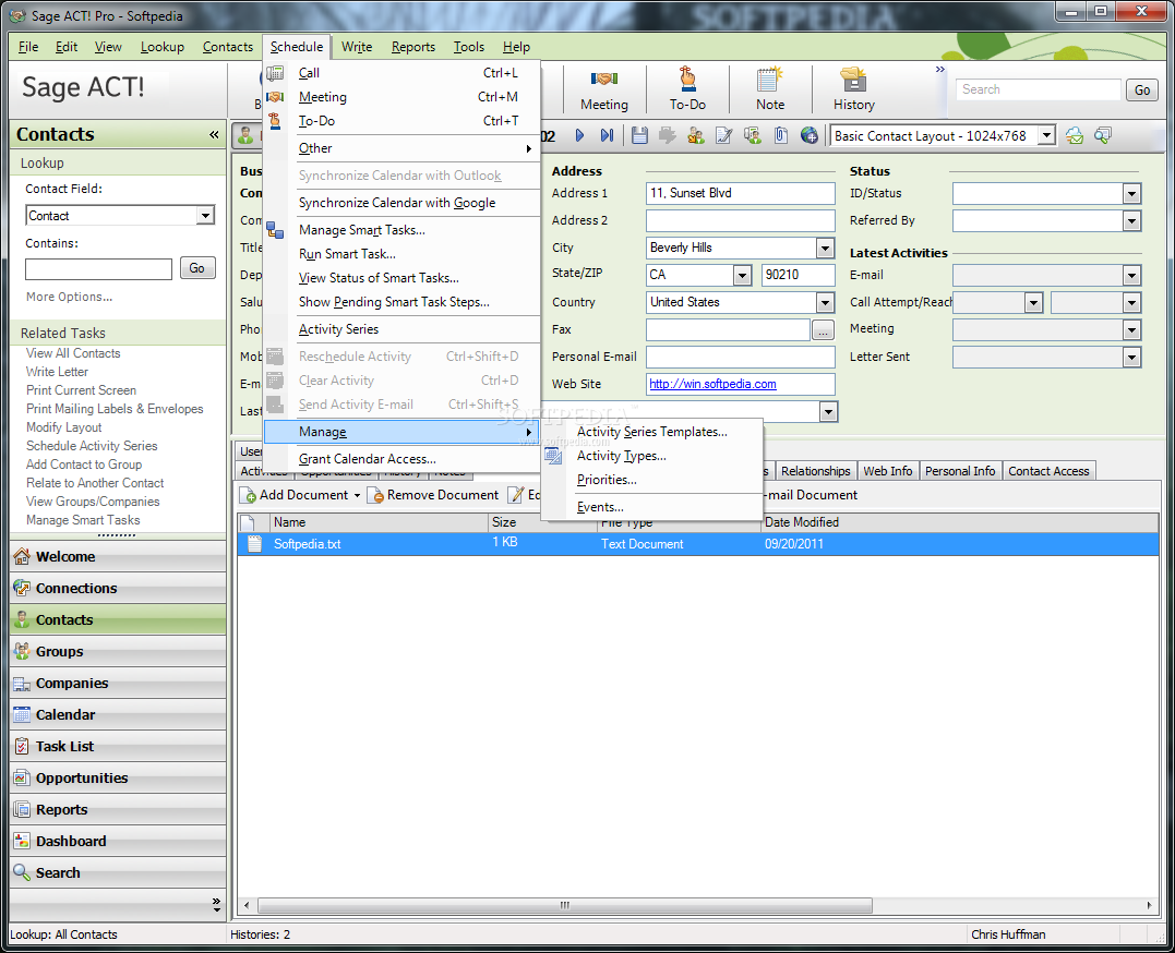 sage act pro 2013 database support