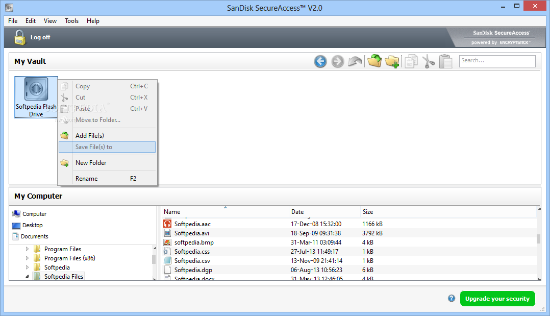 sandisk secureaccess 3.02