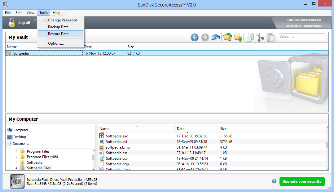 sandisk pen drive security software free download