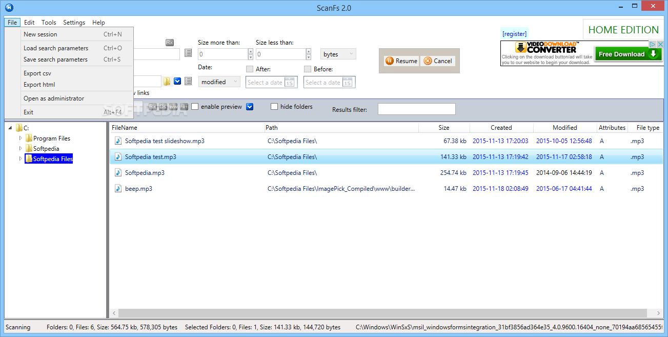 ScanFs 1.0.0.394 download the new version