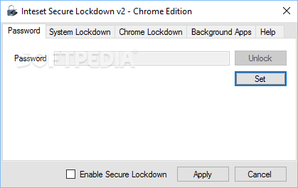 Inteset Secure Lockdown Chrome Edition screenshot #0