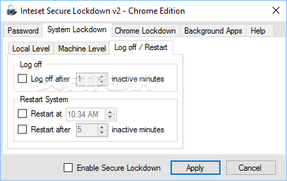 Inteset Secure Lockdown Chrome Edition screenshot #3
