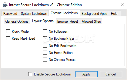 Inteset Secure Lockdown Chrome Edition screenshot #5