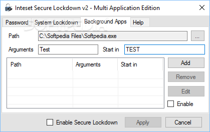 lockdown secure application multi edition build runs windows