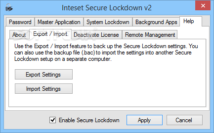 lockdown secure windows bit build