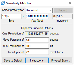 Sensitivity Matcher screenshot #0