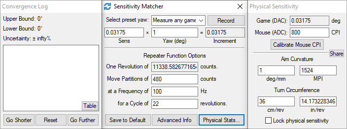 Sensitivity Matcher screenshot #2