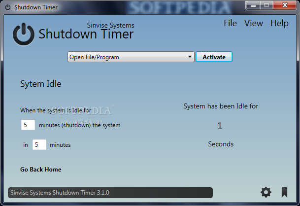engine idle shutdown timer