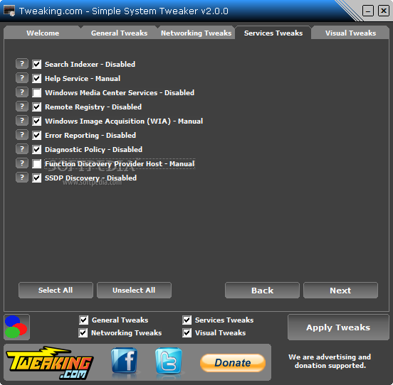 Download Simple System Tweaker 2.2.0