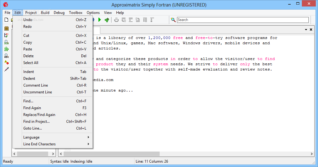 simply fortran appgraphics