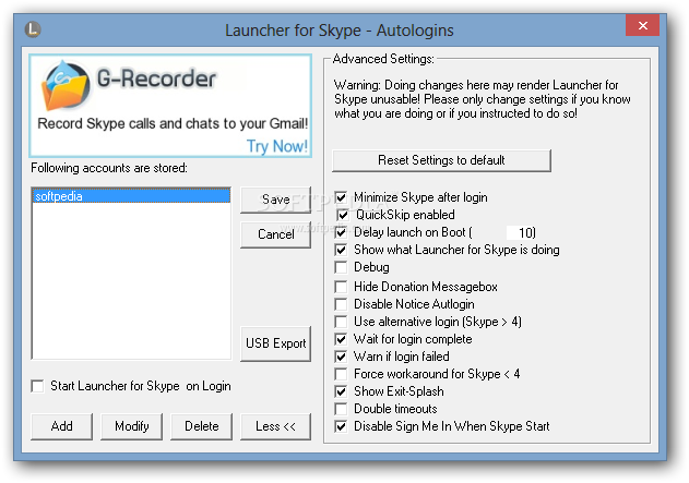 skype launcher for pc