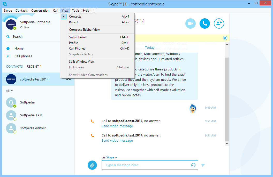 Skype for windows xp supports all the main functions and features that are ...