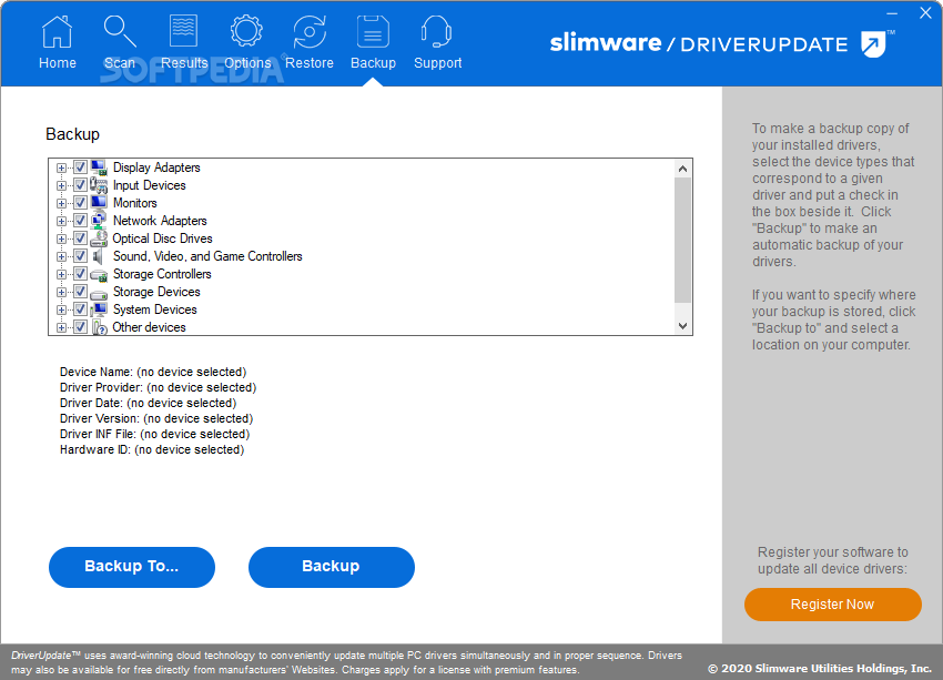 slimware driver update license key