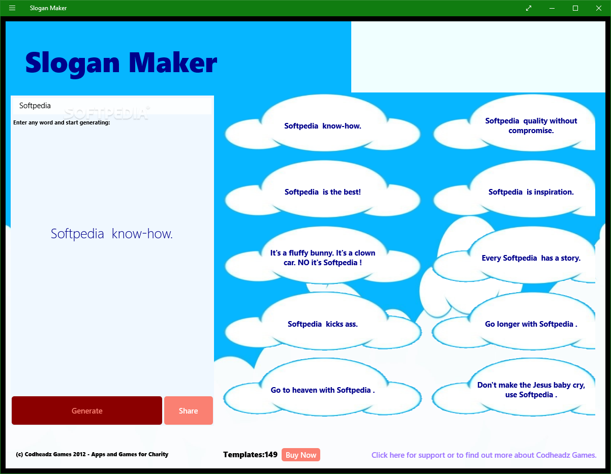 prangende Elskede Frosset Slogan Maker 1.1.1.6 (Windows) - Download & Review