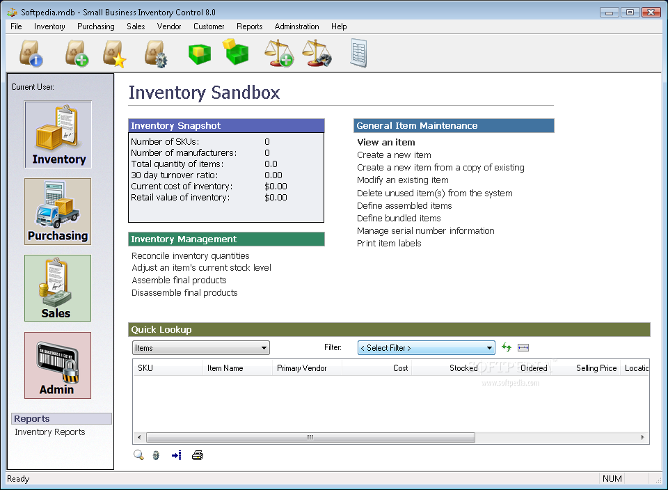 Download Small Business Inventory Control Pro 8.20