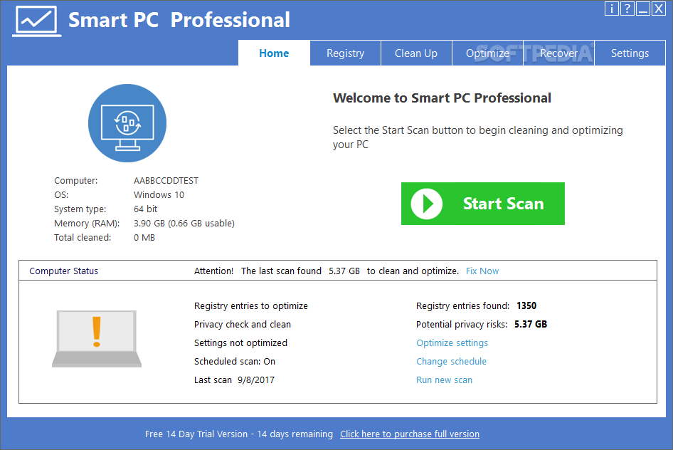 Smart PC Professional screenshot #0