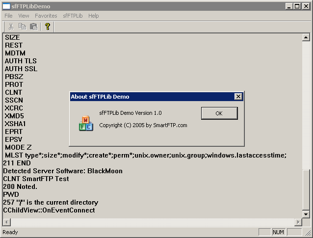 SmartFTP FTP Library screenshot #0