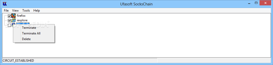 ufasoft sockschain