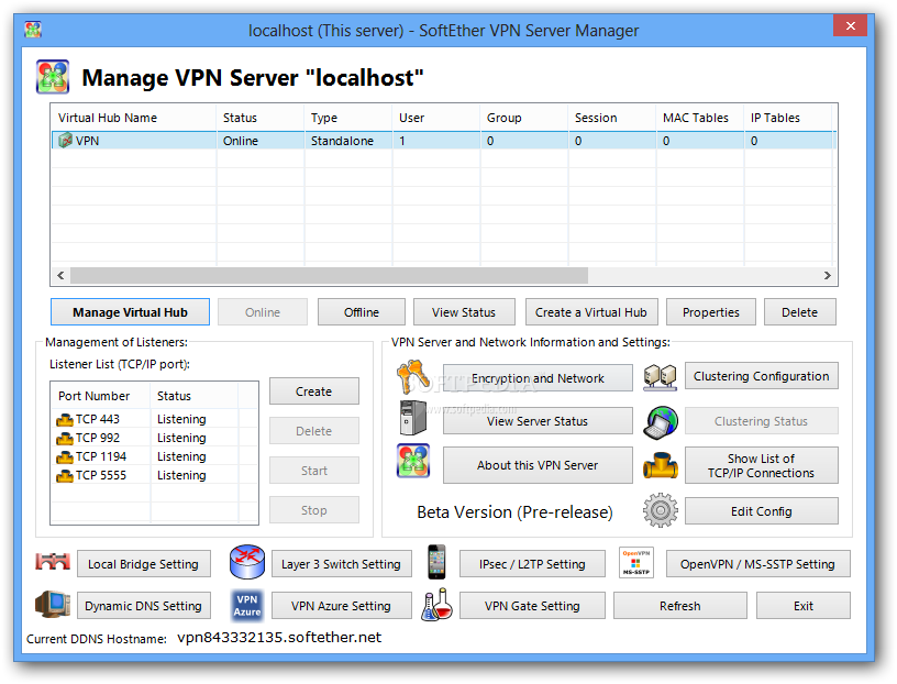 softether vpn server manager download