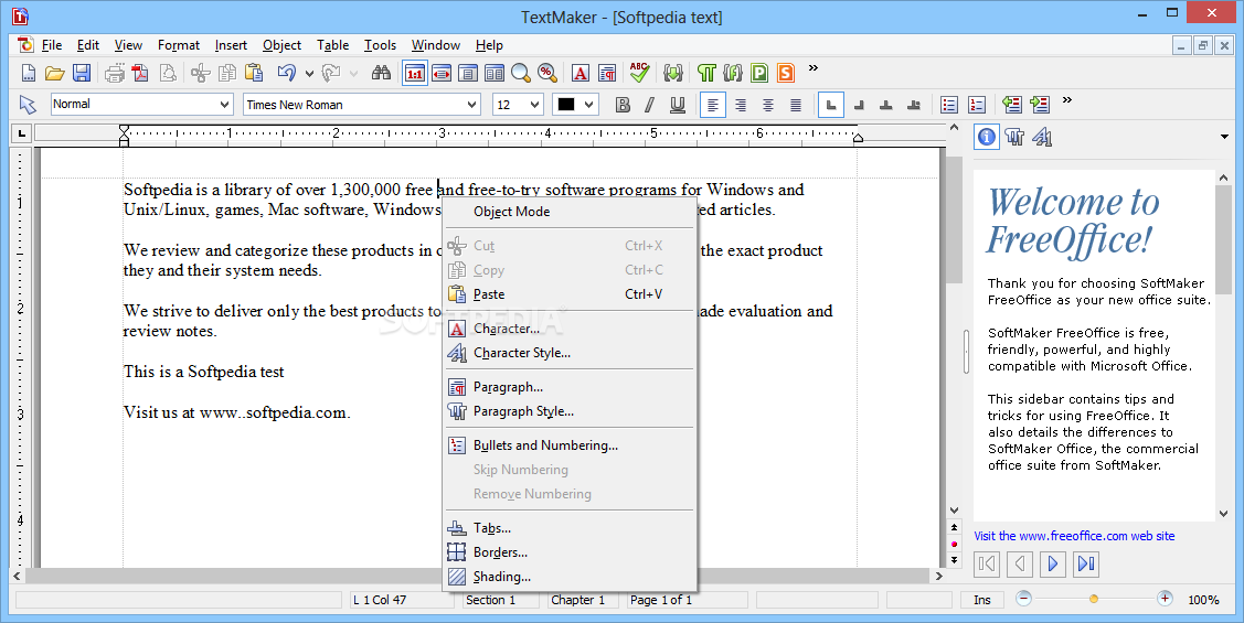 instal SoftMaker FreeOffice free