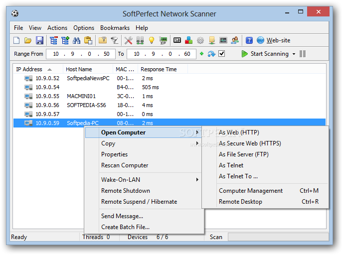 softperfect network scanner gratuit