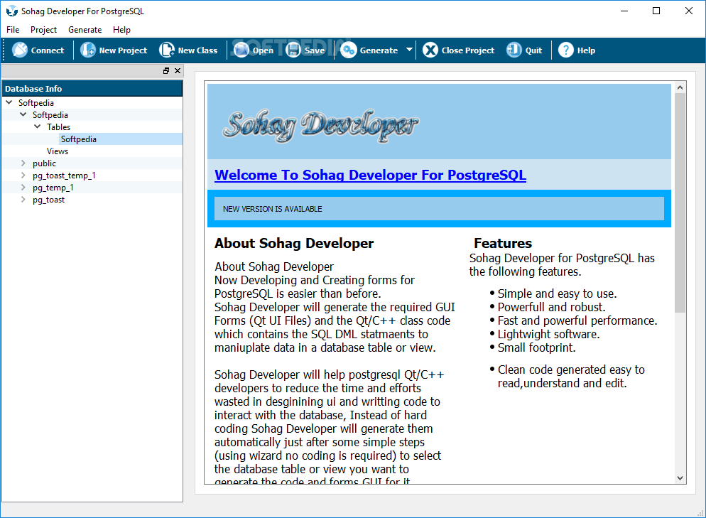 Sohag Developer For PostgreSQL screenshot #1