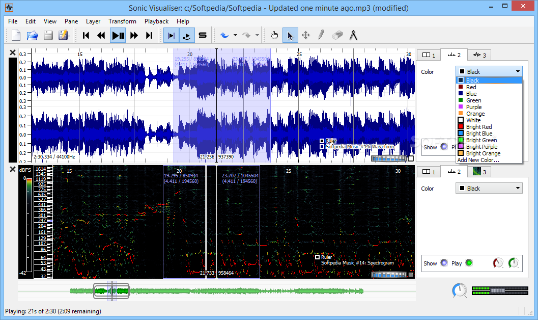 sonic visualiser export spectrogram