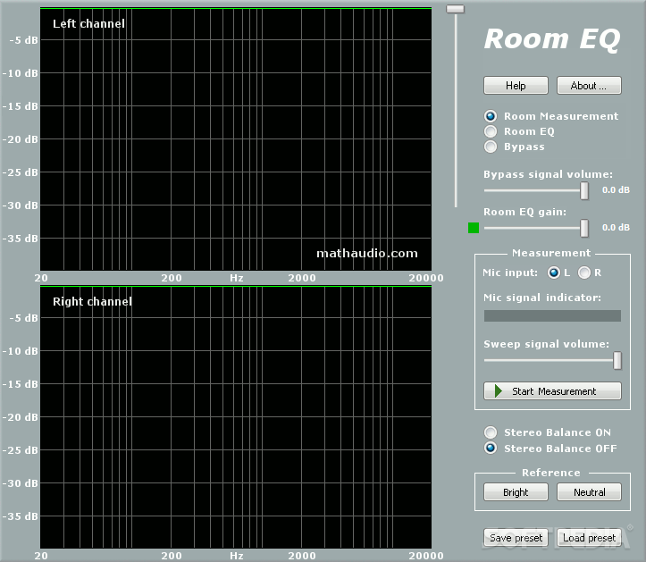 MathAudio Room EQ VST screenshot #0