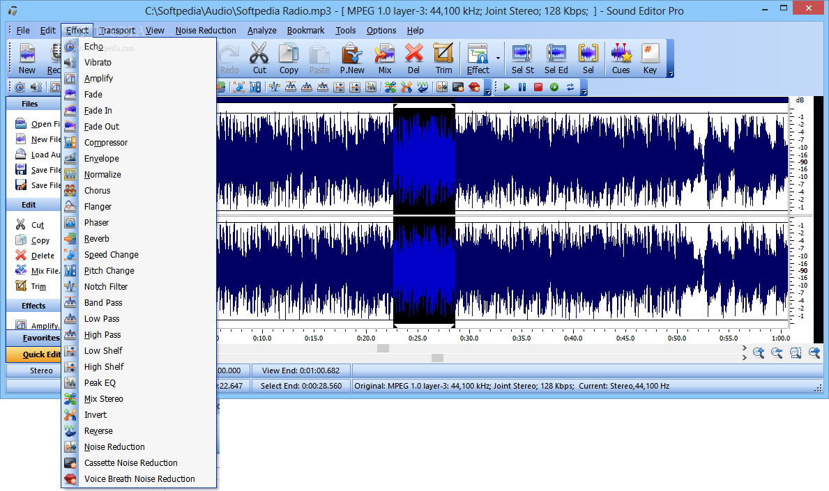 nch wavepad sound editor masters edition softpedia