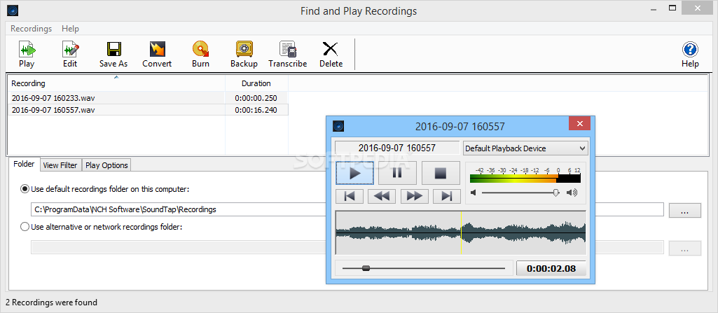 nch soundtap streaming audio recorder