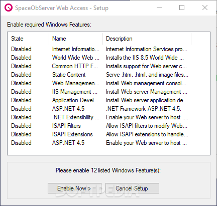 SpaceObServer Web Access screenshot #0