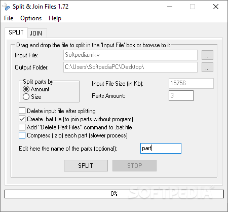 Split Files screenshot #0
