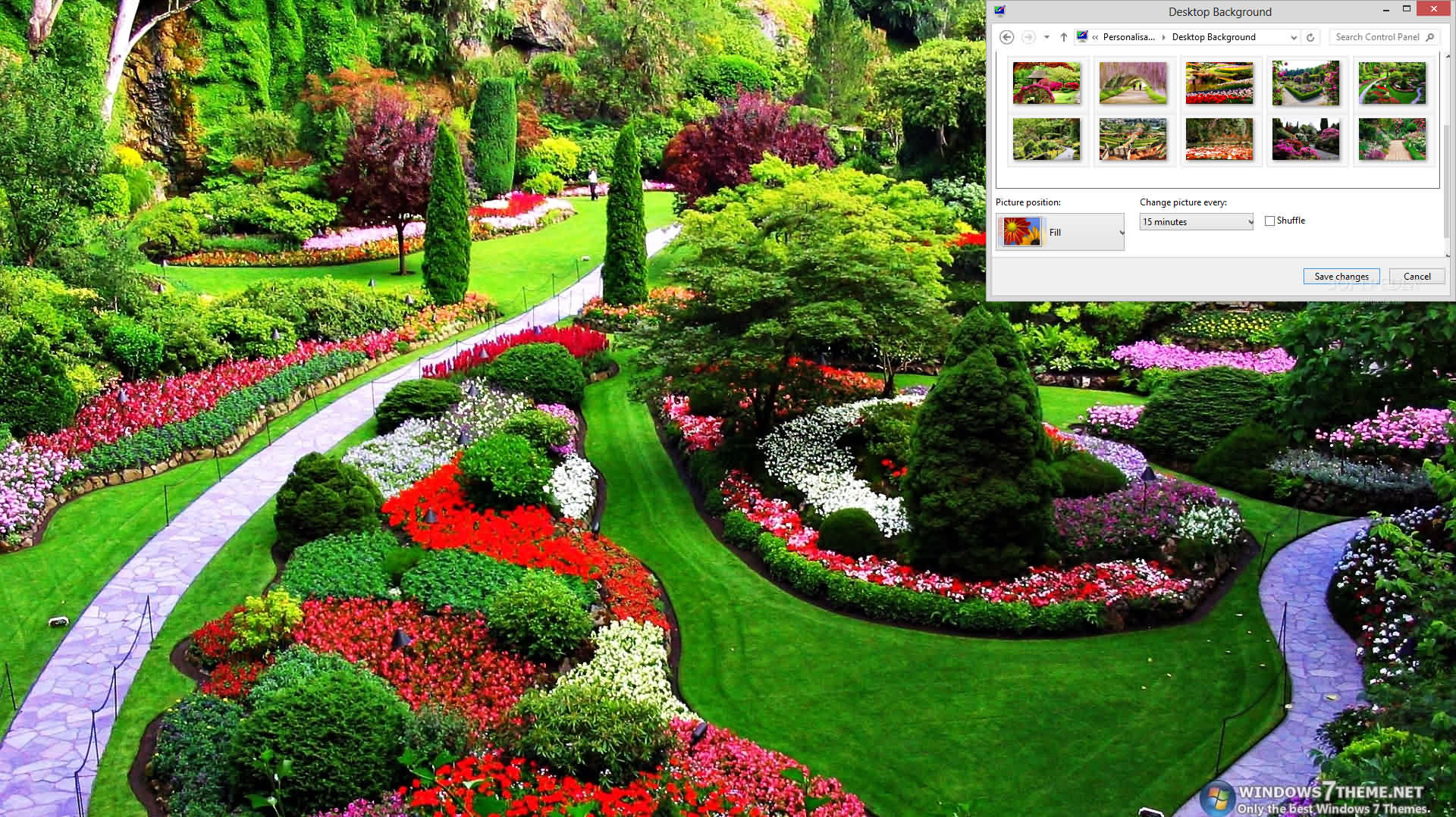 Download Spring Gardens Windows 7 Theme 1.00
