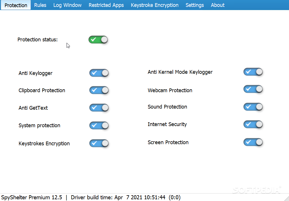 SpyShelter Anti-Keylogger Premium screenshot #0