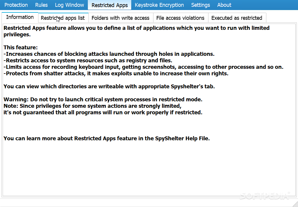 SpyShelter Anti-Keylogger Premium screenshot #3