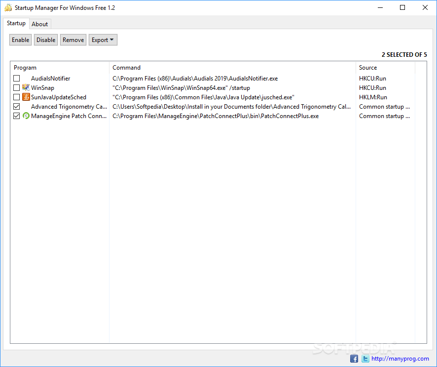Startup Manager For Windows Free screenshot #0