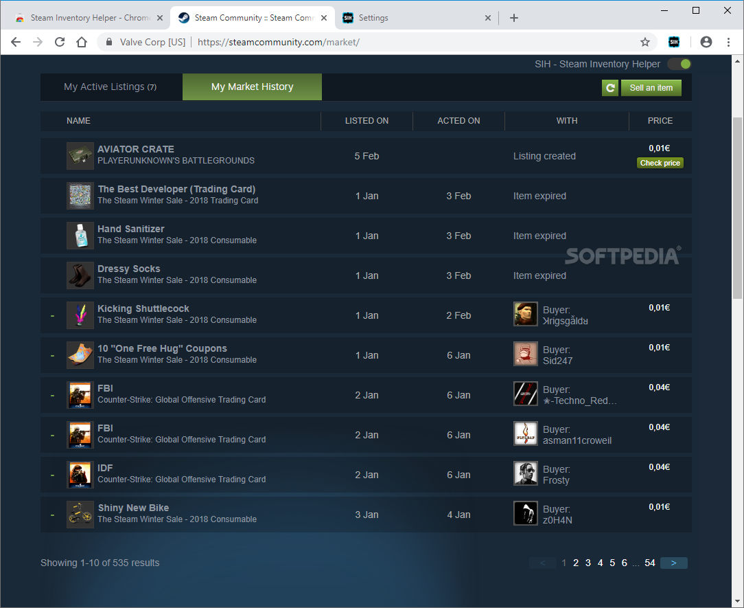 PSA] Steam Inventory Helper now shows prices of stickers on items