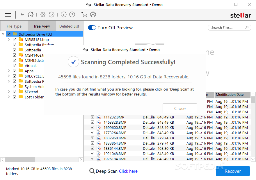 stellar data recovery activation