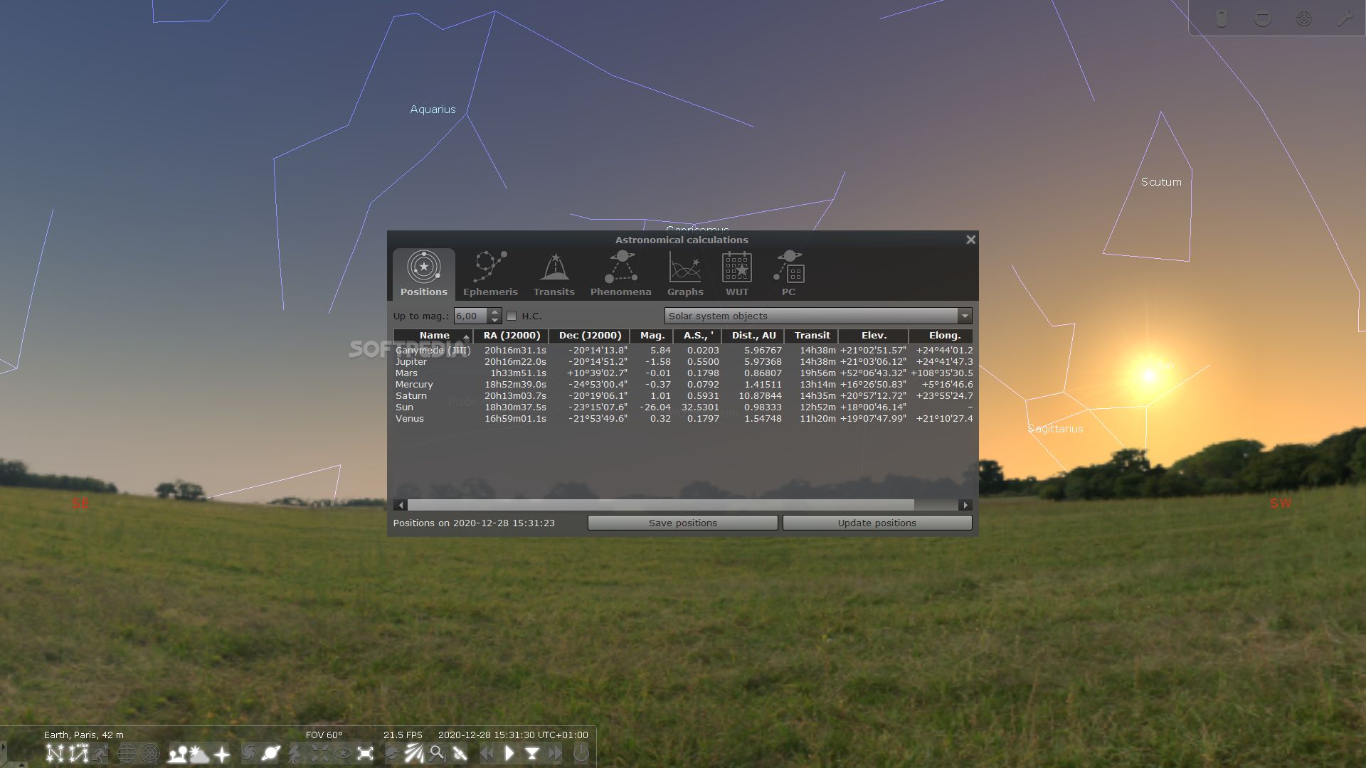 stellarium add a landscape from a zip file custom