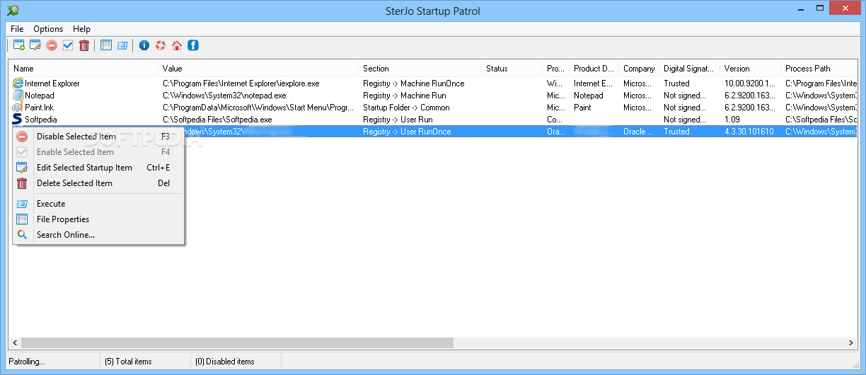 SterJo Startup Patrol screenshot #0