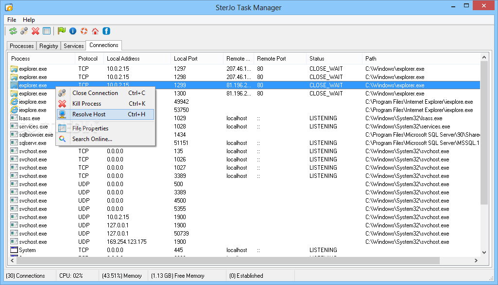 SterJo Task Manager screenshot #3