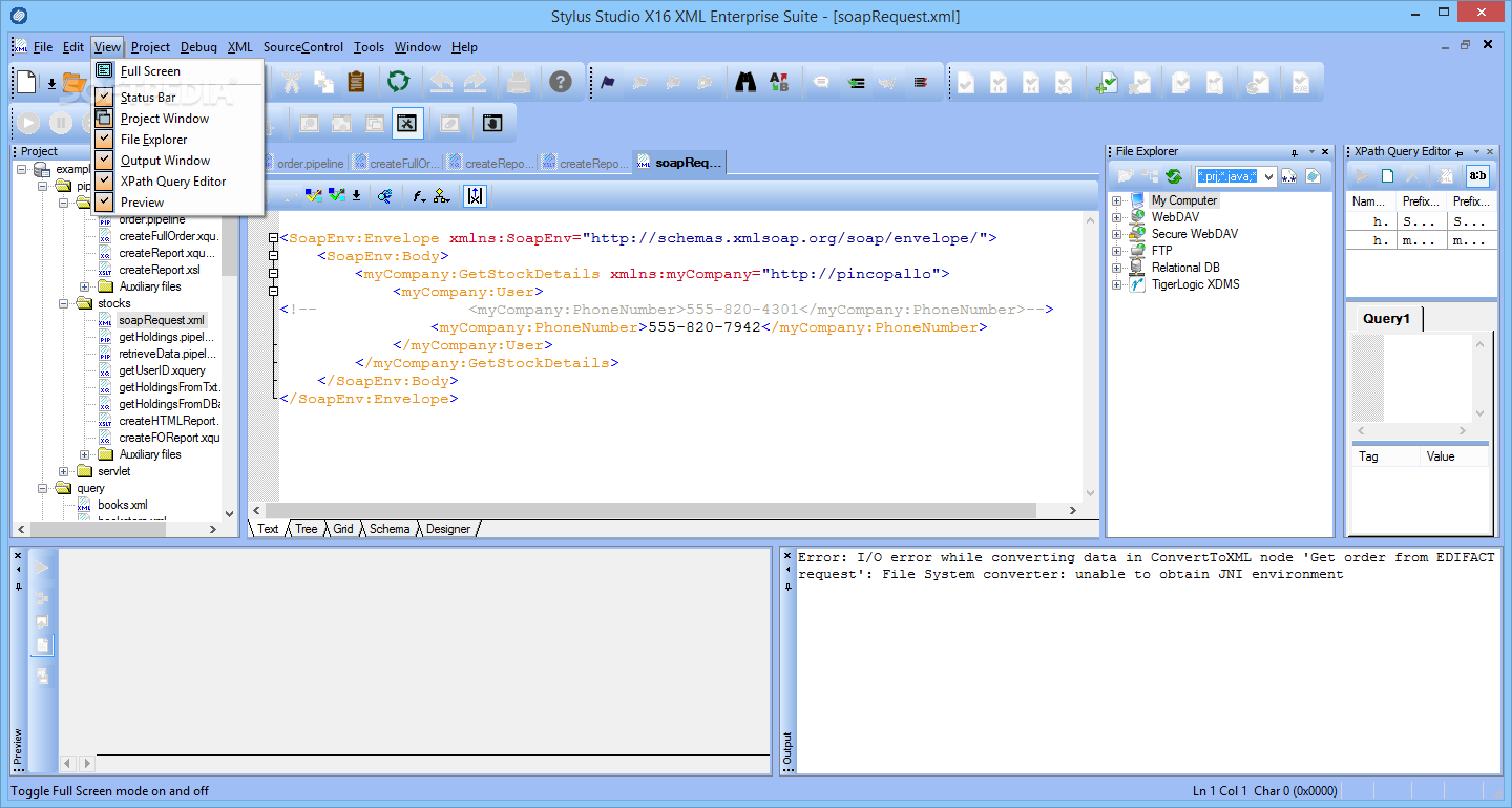 Stylus Studio XML Enterprise Edition screenshot #3