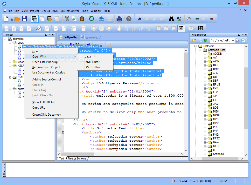 Stylus Studio X16 XML Home Edition screenshot #1